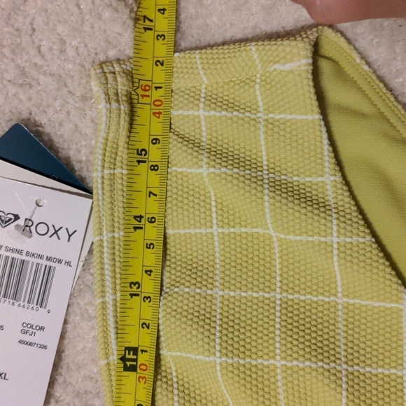 Roxy Salty Shine High-Waisted Bikini Bottom - Picture 13 of 16